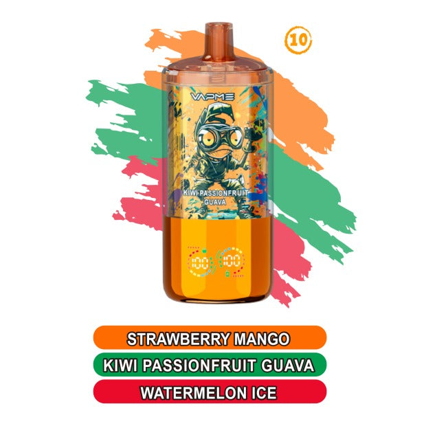 Vapme Crystal 30000 Three in One Triple Flavor Vape | Three Flavors, Long lasting and Easy