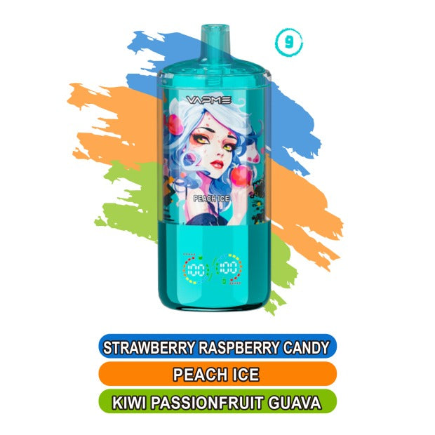 Vapme Crystal 30000 Three in One Triple Flavor Vape | Three Flavors, Long lasting and Easy