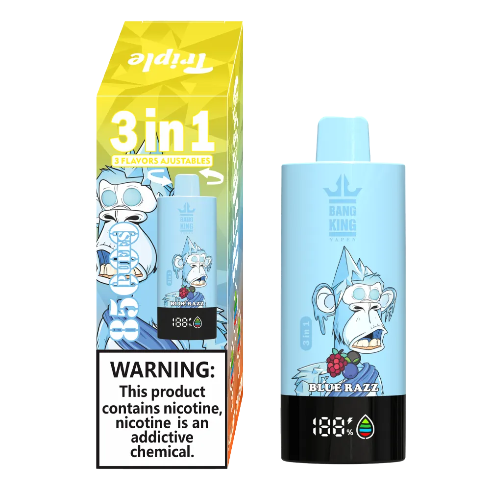 Bang King Triple 85K 3‑in‑1 Disposable Vape | 85,000 Puffs | Triple Flavor Pods