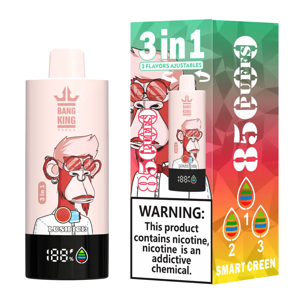 Bang King Triple 85K 3‑in‑1 Disposable Vape | 85,000 Puffs | Triple Flavor Pods