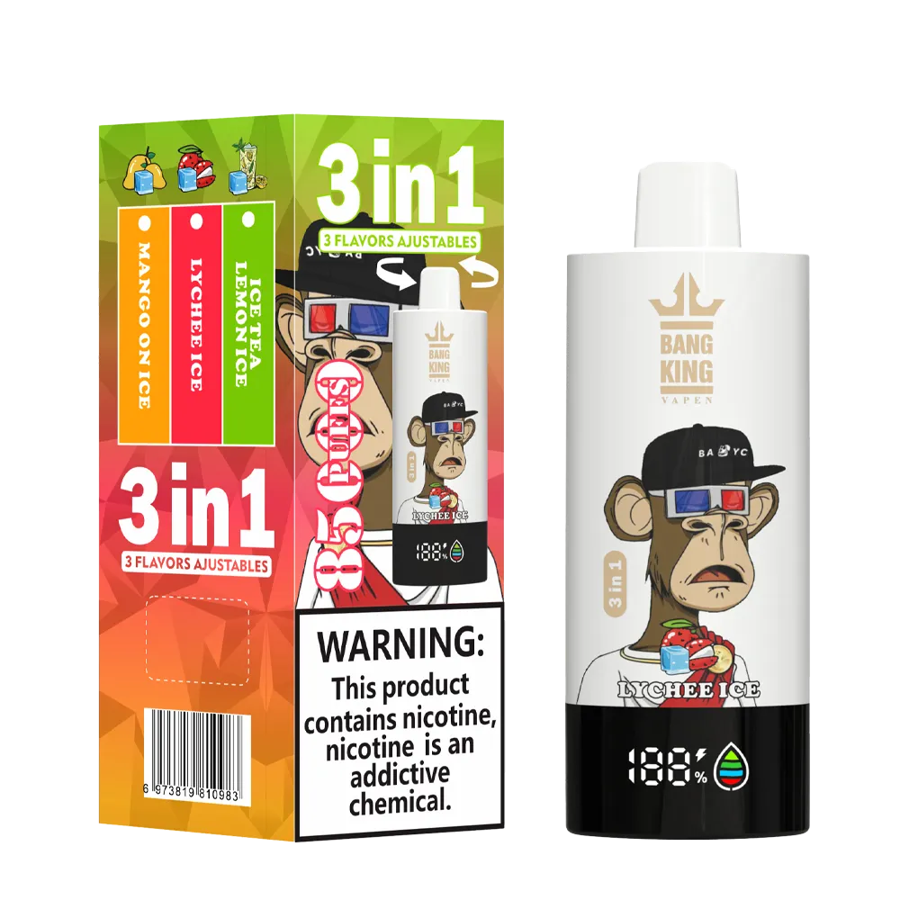 Bang King Triple 85K 3‑in‑1 Disposable Vape | 85,000 Puffs | Triple Flavor Pods