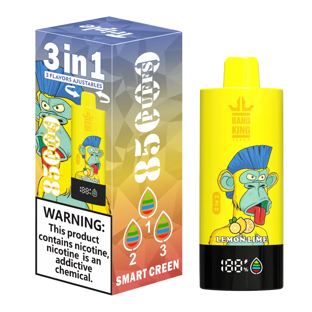 Bang King Triple 85K 3‑in‑1 Disposable Vape | 85,000 Puffs | Triple Flavor Pods