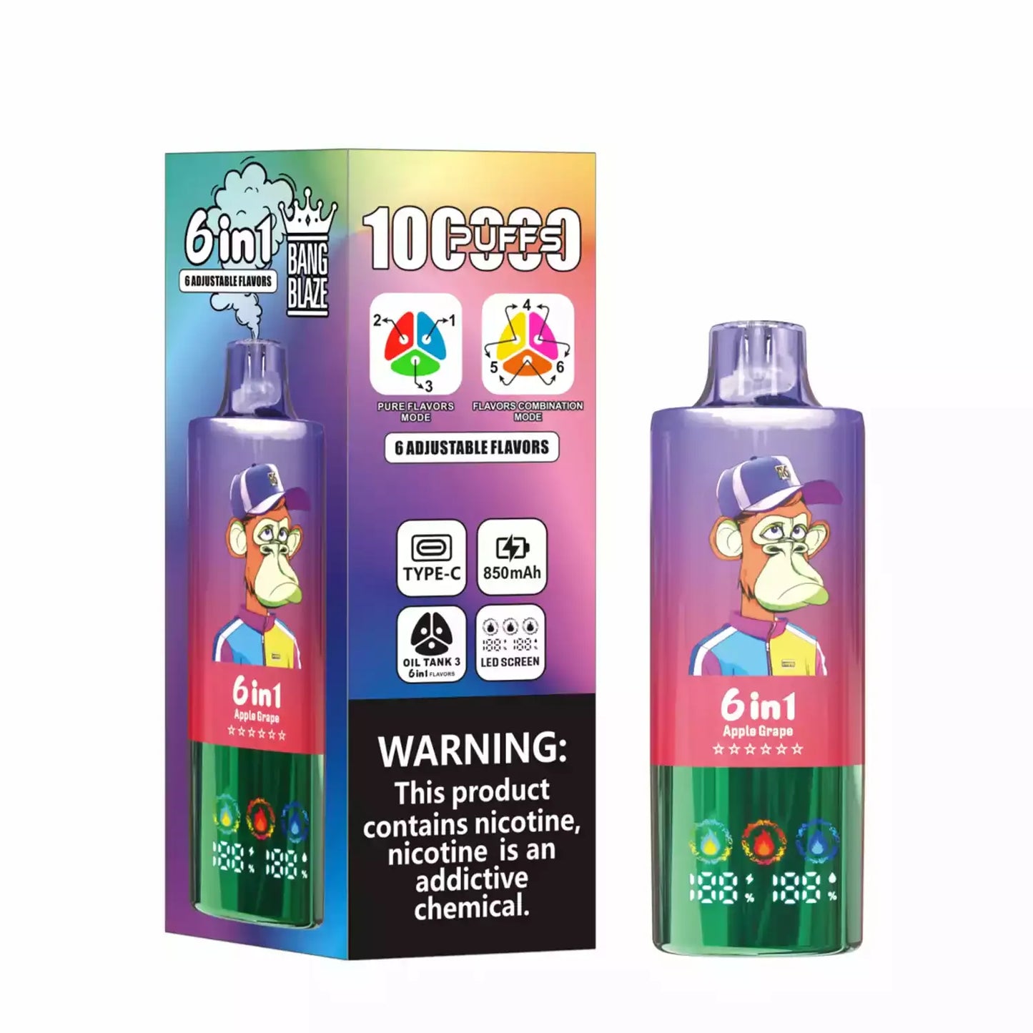 Bang Blaze 100000 Puffs 6 in 1 Flavors – Ultimate 100k Vape Experience