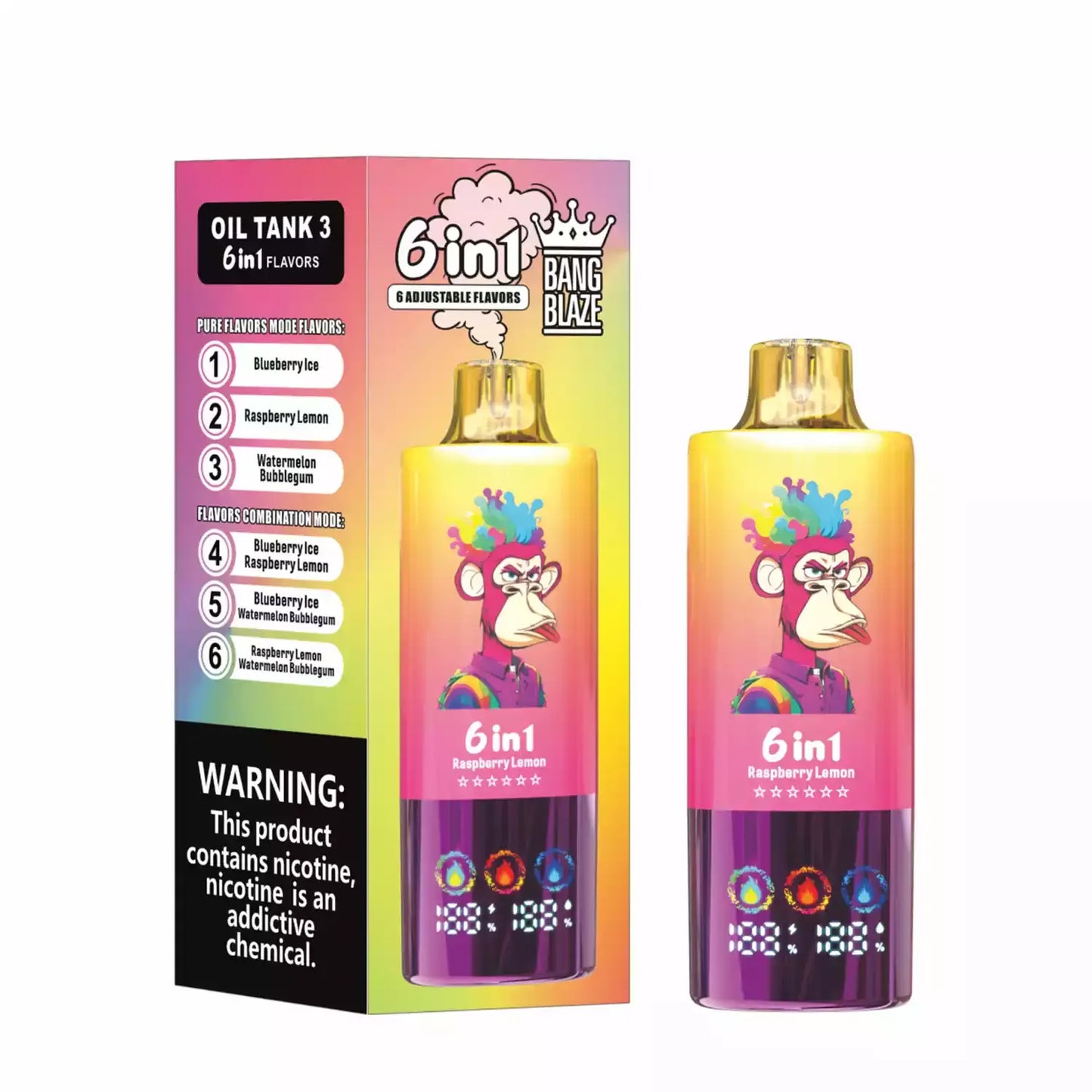 Bang Blaze 100000 Puffs 6 in 1 Flavors – Ultimate 100k Vape Experience