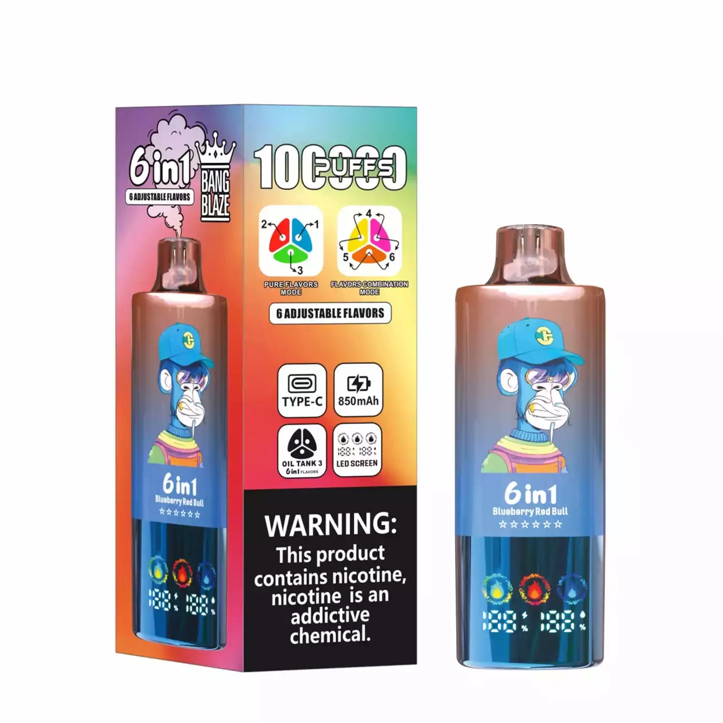 Bang Blaze 100000 Puffs 6 in 1 Flavors – Ultimate 100k Vape Experience
