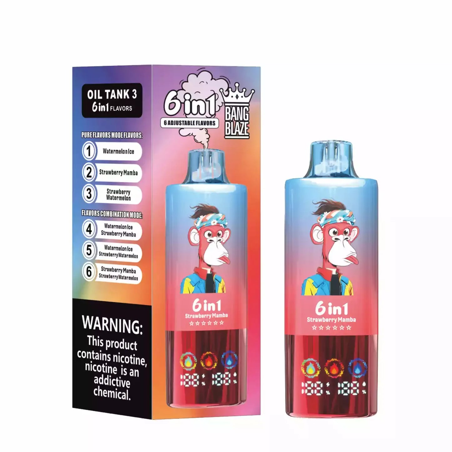 Bang Blaze 100000 Puffs 6 in 1 Flavors – Ultimate 100k Vape Experience