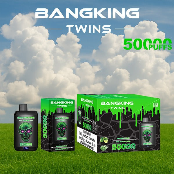Bang King Twins 50000 Puffs Vape | 650mAh, Dual 28ml Pods | 12 Flavor Combos | Type-C Charging