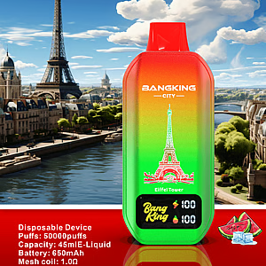 Bang King 50K City Edition Disposable Vape – 50,000 Puffs | World Landmark Flavor Collection