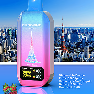 Bang King 50K City Edition Disposable Vape – 50,000 Puffs | World Landmark Flavor Collection