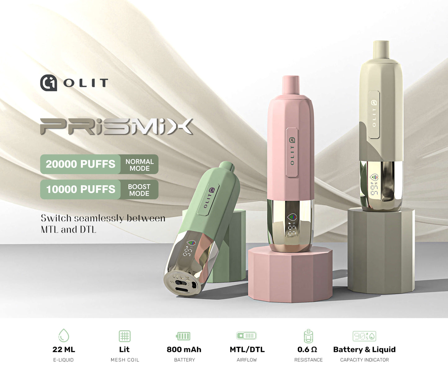OLIT PRISMIX-800mAh 1000puffs