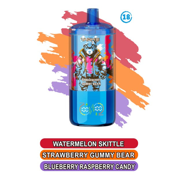 Vapme Crystal 30000 Three in One Triple Flavor Vape | Three Flavors, Long lasting and Easy