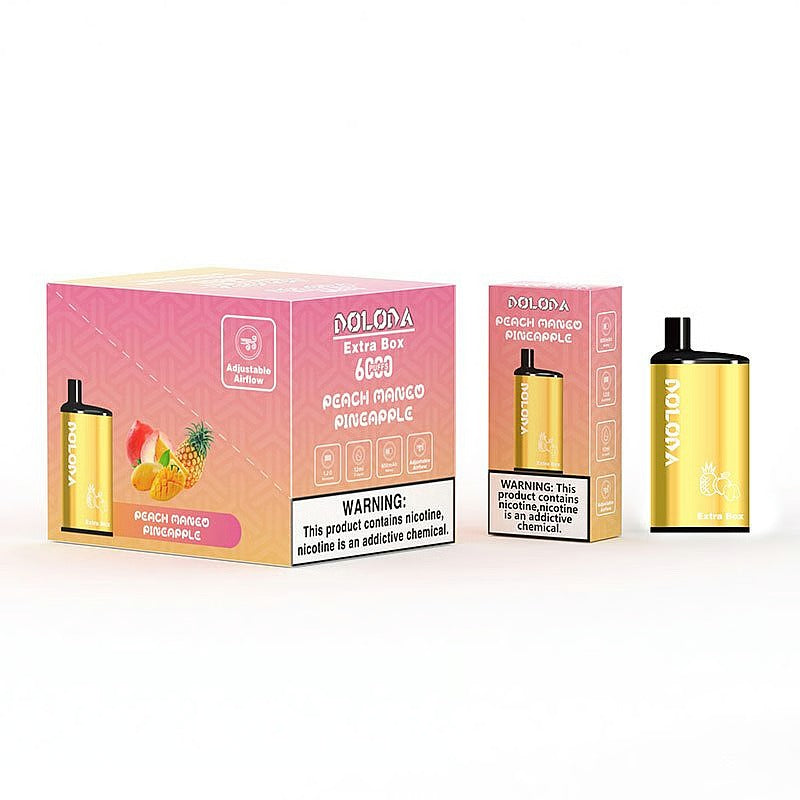 DOLODA Extra Box 6000 Puffs 2% 5% Nicotine Rechargeable Disposable Pod