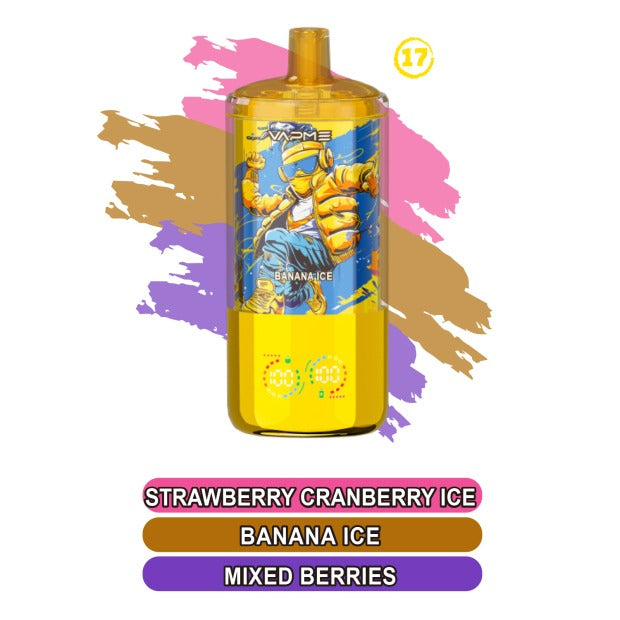 Vapme Crystal 30000 Three in One Triple Flavor Vape | Three Flavors, Long lasting and Easy