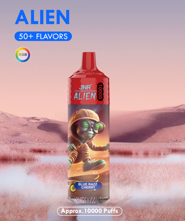 JNR Alien 10000 puffs Disposable E Cigarettes vape  850mah 2% 5%  48 Flavors 10K puffs