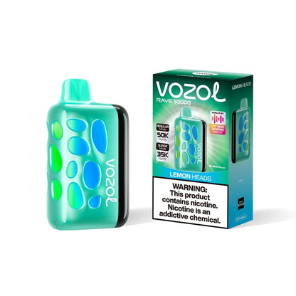 VOZOL Rave  50,000 puffs Disposable Vape Kit 5% Nicotine  1000mAh Battery 7 Flavors