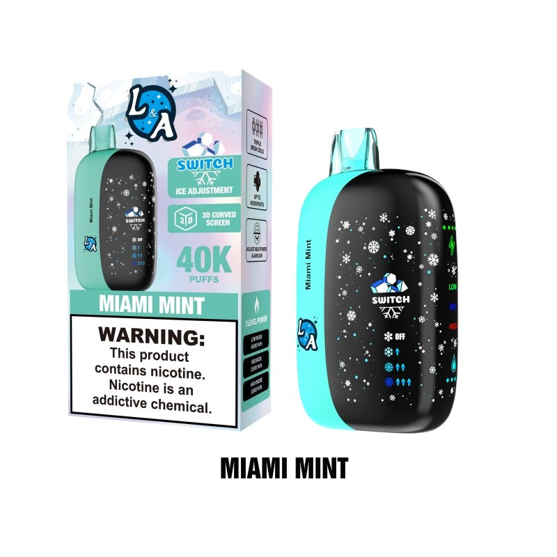 L&A Switch 40K Ice Control Disposable Vape 5%