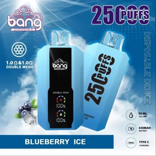 Bang King Double Crystal 25000 Puffs Vape 25K Disposable Vape Pen E Cigarette Prefilled 25ml 650mAh 25K Puff Disposable Vape | 30ml Capacity | Double Mesh Coil