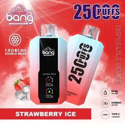 Bang King Double Crystal 25000 Puffs Vape 25K Disposable Vape Pen E Cigarette Prefilled 25ml 650mAh 25K Puff Disposable Vape | 30ml Capacity | Double Mesh Coil