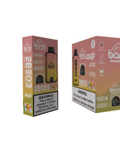 Bang 20000 Puffs LED Display Disposable Vape Bang King Double Crystal 20000 Puffs Vape 20K Disposable Vape Pen E Cigarette Prefilled-650mAh Battery, 25ml E-liquid, Multiple Nicotine 12 Flavors