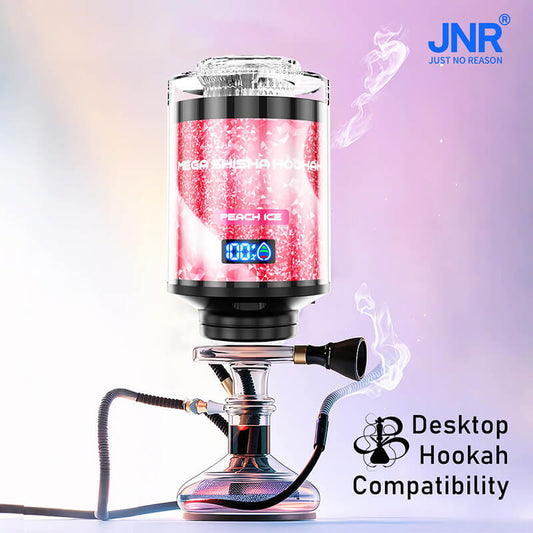 JNR Mega Shisha Hookah 100000 Puffs 100K Disposable Vape Pen E Cigarette Prefilled 60ml 2200mAh