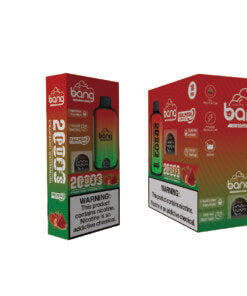 Bang 20000 Puffs LED Display Disposable Vape Bang King Double Crystal 20000 Puffs Vape 20K Disposable Vape Pen E Cigarette Prefilled-650mAh Battery, 25ml E-liquid, Multiple Nicotine 12 Flavors