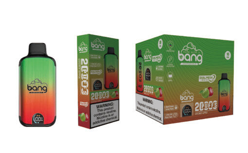 Bang 20000 Puffs LED Display Disposable Vape Bang King Double Crystal 20000 Puffs Vape 20K Disposable Vape Pen E Cigarette Prefilled-650mAh Battery, 25ml E-liquid, Multiple Nicotine 12 Flavors
