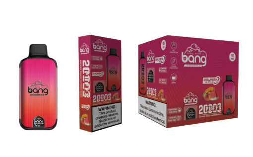 Bang 20000 Puffs LED Display Disposable Vape Bang King Double Crystal 20000 Puffs Vape 20K Disposable Vape Pen E Cigarette Prefilled-650mAh Battery, 25ml E-liquid, Multiple Nicotine 12 Flavors