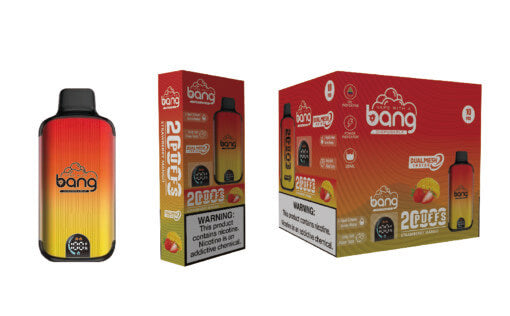 Bang 20000 Puffs LED Display Disposable Vape Bang King Double Crystal 20000 Puffs Vape 20K Disposable Vape Pen E Cigarette Prefilled-650mAh Battery, 25ml E-liquid, Multiple Nicotine 12 Flavors
