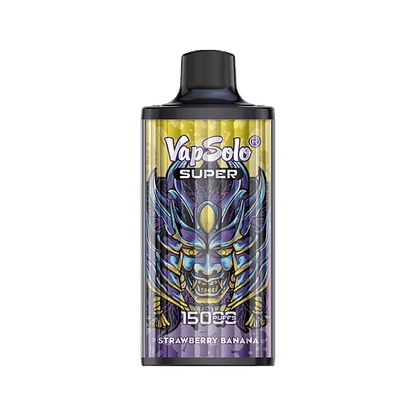 VapSolo Super 15K Puffs Disposable Vape | Ajustable Airflow,Mesh Coil,Type-C Port