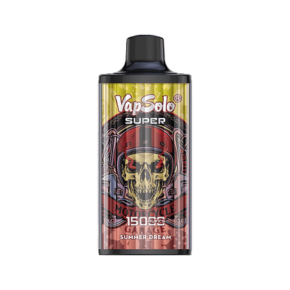 VapSolo Super 15K Puffs Disposable Vape | Ajustable Airflow,Mesh Coil,Type-C Port