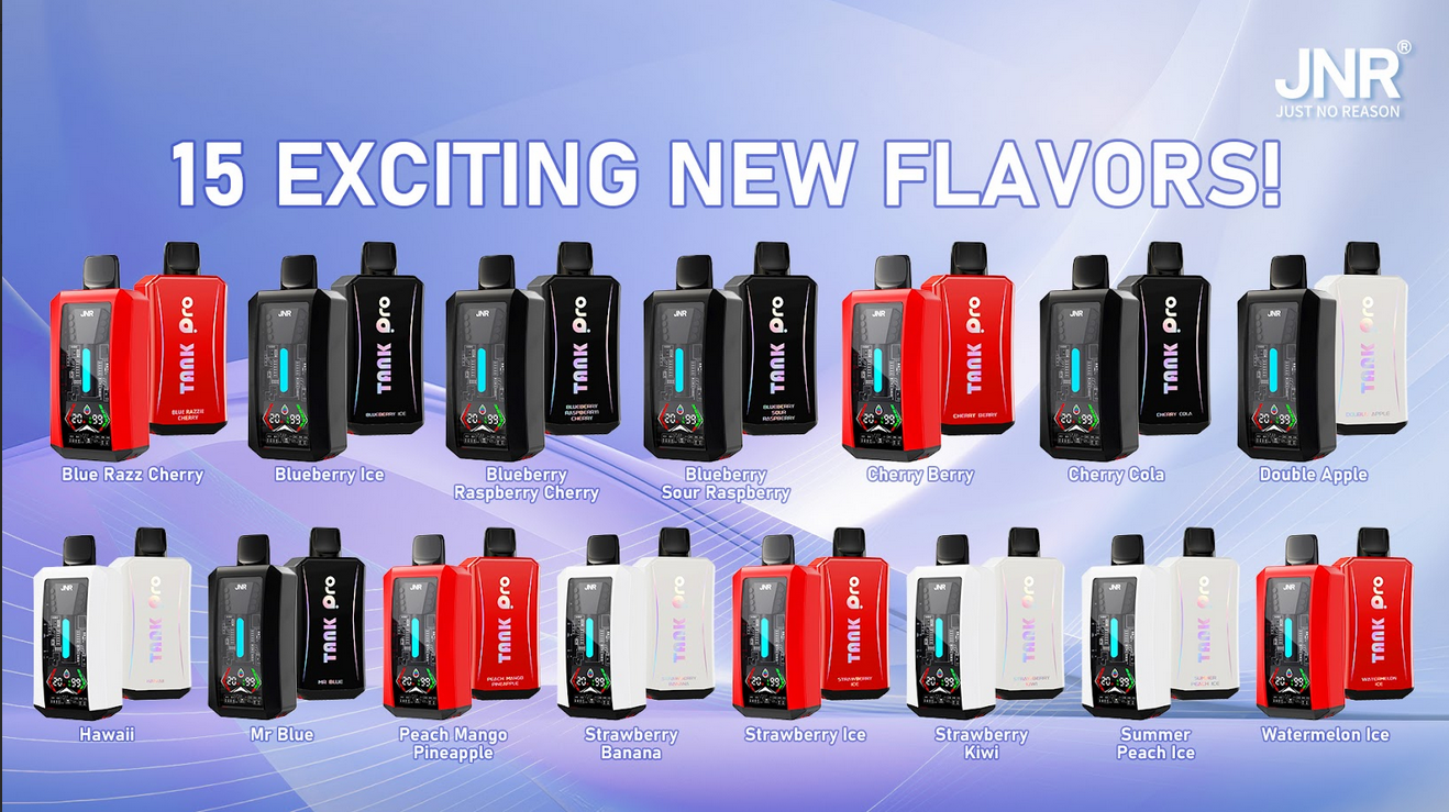 JNR Tank Pro 33000 puffs Disposable E Cigarettes vape  850mah 2%  15 Flavors 33K puffs