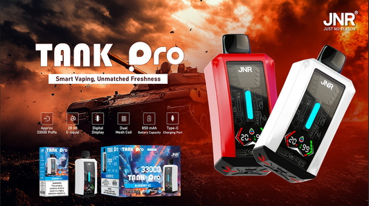 JNR Tank Pro 33000 puffs Disposable E Cigarettes vape  850mah 2%  15 Flavors 33K puffs