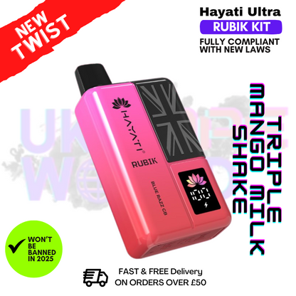 Triple Mango Hayati Rubik 7000 Puff 7K Bar