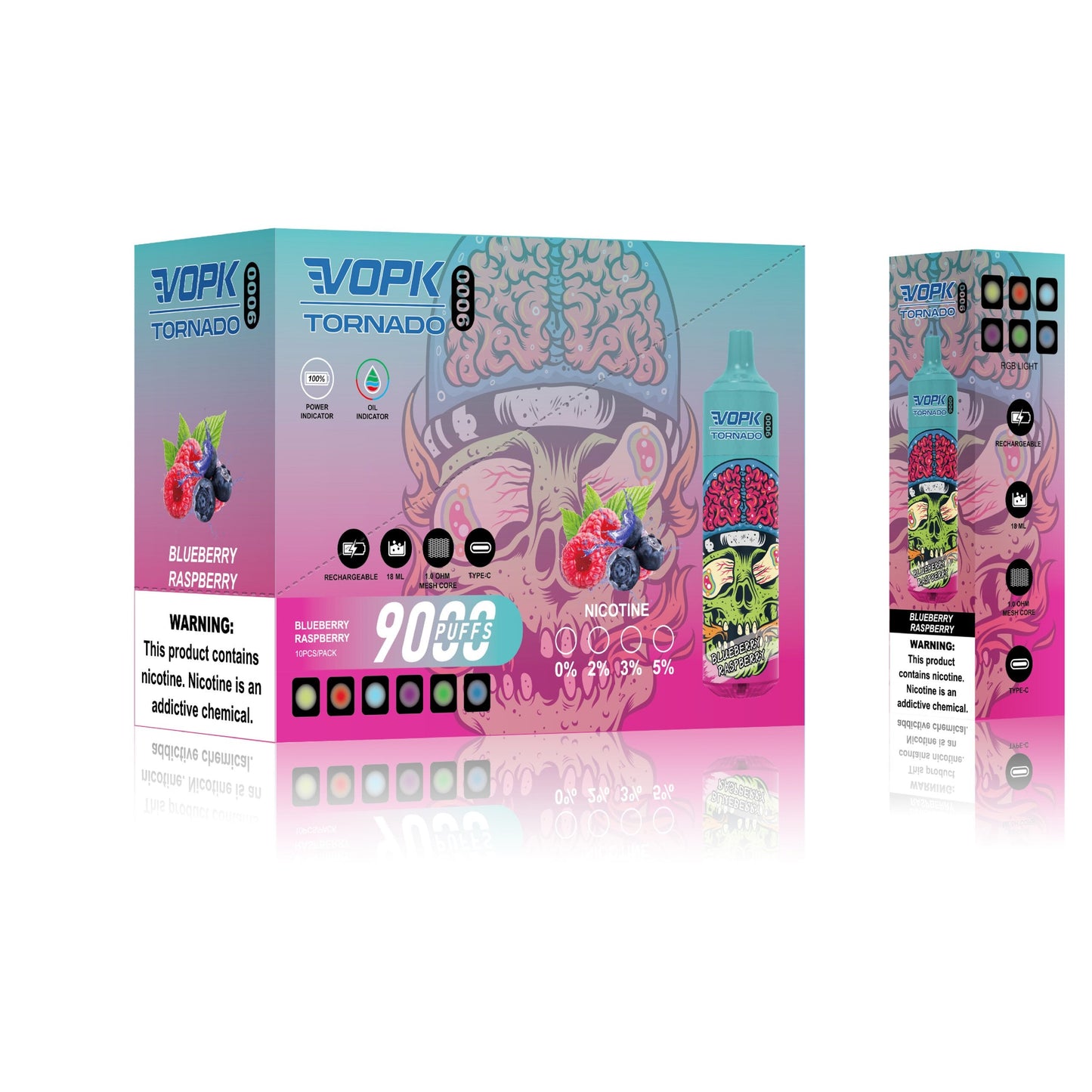 VOPK Tornado 9000 | 9k Puffs Rechargeable Vape | Multiple Flavors